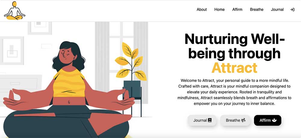 Attract An app for individual wellbeing and mindfulness